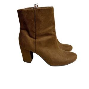 Christian Siriano for Payless dark brown heeled boots size 7.5